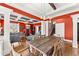 Open floor plan featuring living room and dining room with hardwood floors, and stylish decor at 1265 Emerald Se Ave, Atlanta, GA 30316