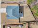Overhead drone image displaying roof, patio, and property lines at 520 Ballyshannon Dr, Dacula, GA 30019