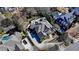 Aerial view of the property with mature trees and landscaping at 2892 Darlington Run, Duluth, GA 30097