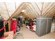 Spacious attic featuring a finished design with plenty of open room and storage at 3045 Camp Branch Rd, Buford, GA 30519