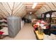 Finished attic space with unique ceiling and ample storage area, perfect for organization at 3045 Camp Branch Rd, Buford, GA 30519