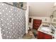Bathroom with stand up shower and slate tile flooring at 3045 Camp Branch Rd, Buford, GA 30519