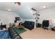 Bedroom with a full living space and decor dedicated to the NC Tarheels at 3045 Camp Branch Rd, Buford, GA 30519