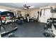 Well-equipped home gym featuring modern exercise equipment at 3045 Camp Branch Rd, Buford, GA 30519
