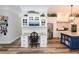 Charming home office with custom built-ins and a granite desk at 3045 Camp Branch Rd, Buford, GA 30519