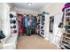 Spacious walk-in closet with ample shelving and hanging space for organized storage at 3045 Camp Branch Rd, Buford, GA 30519