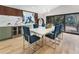 Dining room area features a wine fridge and stylish decor at 2751 Margaret Mitchell Nw Dr, Atlanta, GA 30327