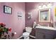 Bathroom featuring vanity and toilet at 935 Sunset Ridge Ln, Lawrenceville, GA 30045