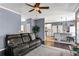 Open-concept living room showcases seamless integration with the kitchen, perfect for modern living at 935 Sunset Ridge Ln, Lawrenceville, GA 30045