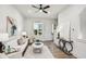 Bright living room with hardwood floors, modern decor, and lots of natural light at 321 Dilbeck Ne Cir, Atlanta, GA 30342