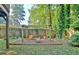 This backyard features a charming playground area for , offering a perfect space for Gathering entertainment at 1453 Midview Dr, Decatur, GA 30032