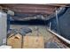 Exposed water heater, plumbing, and ductwork in a crawl space with a dark moisture barrier at 1453 Midview Dr, Decatur, GA 30032