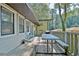 Outdoor deck featuring picnic table and seating, ideal for entertaining guests at 1453 Midview Dr, Decatur, GA 30032