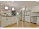 Elegant kitchen with stainless steel appliances, white cabinets, and stylish backsplash at 1453 Midview Dr, Decatur, GA 30032