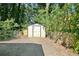 Backyard storage shed and secured space for your equipment at 1453 Midview Dr, Decatur, GA 30032