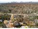 Aerial view of the neighborhood, with the Atlanta skyline in the distance at 1828 Almeta Ne Ave, Atlanta, GA 30307