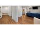 Finished basement featuring a entertainment area, bar, new flooring and neutral colors at 1828 Almeta Ne Ave, Atlanta, GA 30307