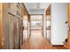 Inviting foyer features hardwood floors, a wooden front door and a view to the dining room at 2696 Titon Way, Lawrenceville, GA 30044