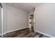 A basic bedroom featuring neutral walls and modern flooring at 776 Myerston Ct, Lawrenceville, GA 30044