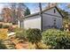 Landscaped backyard showing patio area with mature greenery and garden plants at 4036 Winding Valley Se Dr, Smyrna, GA 30082