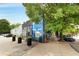 Exterior shot of a building with colorful street art, outdoor seating, and planter accents at 1307 Glenwood Se Ave, Atlanta, GA 30316