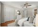 Bedroom boasts hardwood floors and an ensuite bathroom at 2344 Sagamore Hills Dr, Decatur, GA 30033