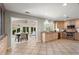 Kitchen featuring stainless steel appliances and access to dining and living spaces at 2344 Sagamore Hills Dr, Decatur, GA 30033