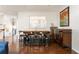 Open dining area featuring a large table, stylish chairs, and hardwood floors at 24 Rockland Pl, Decatur, GA 30030