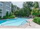 Resort-style pool with sun loungers and landscaping near residential buildings at 4254 River Green Nw Dr # 611, Atlanta, GA 30327