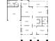 First floor plan illustrating a kitchen, dining room, living room, garage and outdoor porch at 1865 Butlers Ln, Decatur, GA 30033