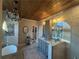 Beautiful bathroom showcasing a freestanding tub, walk-in shower, and stylish fixtures at 77 Russell Rd, Lawrenceville, GA 30043