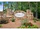 Stone community sign with manicured landscaping and colorful flowers at Heritage Pointe at 18 Torry Pines Cir, Villa Rica, GA 30180