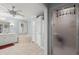 Bathroom featuring a bathtub, walk-in shower, and double vanity at 3093 Brookshire Way, Duluth, GA 30096