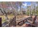Scenic deck overlooks tranquil backyard pond and mature trees at 3093 Brookshire Way, Duluth, GA 30096
