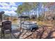 Dock features a pontoon boat ready for lake adventures at 3093 Brookshire Way, Duluth, GA 30096