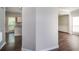 Open-concept entryway featuring modern finishes and seamless transitions to the kitchen and living areas at 2845 White Blossom Ln, Suwanee, GA 30024