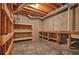 Basement space with shelves and workbench at 2938 Summitop Ne Rd, Marietta, GA 30066