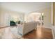 Open-concept living space with hardwood floors, modern decor, and plenty of light at 2938 Summitop Ne Rd, Marietta, GA 30066