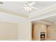 Bright living room featuring a ceiling fan and fireplace at 2938 Summitop Ne Rd, Marietta, GA 30066