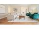 Modern living room with hardwood floors and archway into entryway at 2938 Summitop Ne Rd, Marietta, GA 30066