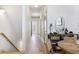 Hallway with wooden floors and table at 142 Perimeter Walk, Atlanta, GA 30338