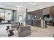 Bright lobby area with a large window, reception desk, and comfortable seating at 400 W Peachtree Nw St # 3204, Atlanta, GA 30308