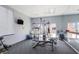 This gym is fully equipped with weight machines, free weights, and a mirrored wall with access to the exterior at 3435 Kingsboro Ne Rd # 1701, Atlanta, GA 30326