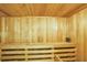 The beautiful sauna features wooden walls and benches at 3435 Kingsboro Ne Rd # 1701, Atlanta, GA 30326