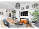 Elegant living room featuring trendy decor, a comfortable sofa, and an open floor plan at 567 Ponce De Leon Ne Ave # 317, Atlanta, GA 30308