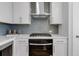 Modern kitchen featuring stainless steel appliances, custom cabinetry, and sleek backsplash at 901 Echo Park Dr, Suwanee, GA 30024