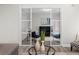 Stylish living area with sliding glass doors, comfortable seating, and contemporary decor at 1224 Indian Hills Pkwy, Marietta, GA 30062
