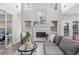 Bright living room featuring a fireplace, large windows, and comfortable seating arrangements at 1224 Indian Hills Pkwy, Marietta, GA 30062