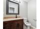 Neutral bathroom featuring a vanity with a granite-look countertop and a dark faucet at 1241 To Lani Path, Stone Mountain, GA 30083