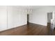 Bedroom with a chandelier and extensive built-in closet space at 3051 Habersham Nw Rd, Atlanta, GA 30305